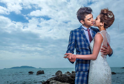 熱門旅拍婚紗照三亞包住宿產品包郵