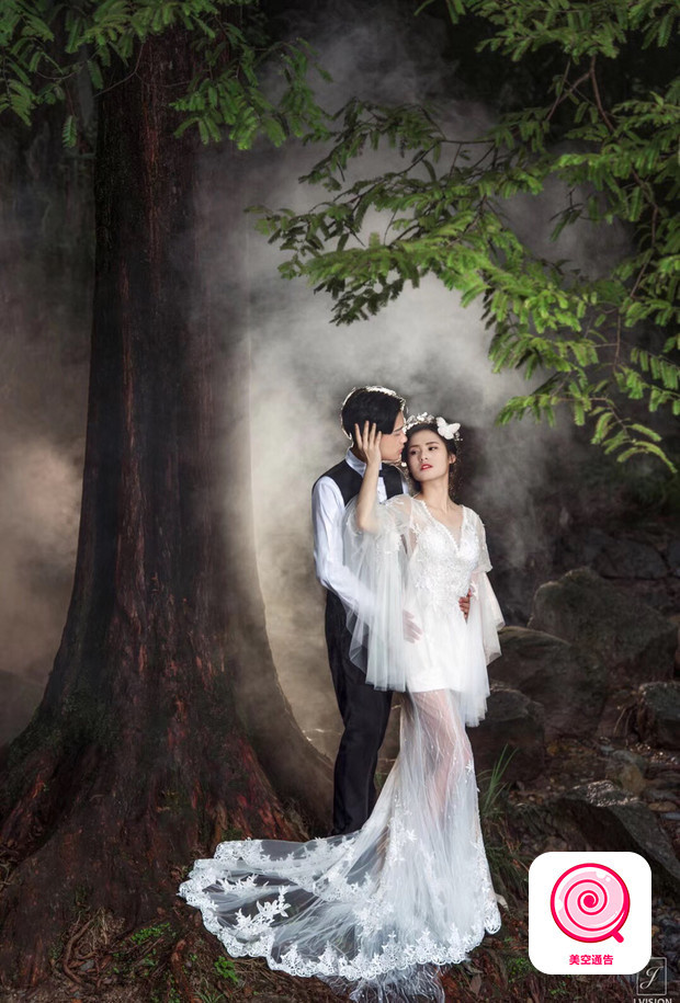 女孩夢想的森系婚紗照